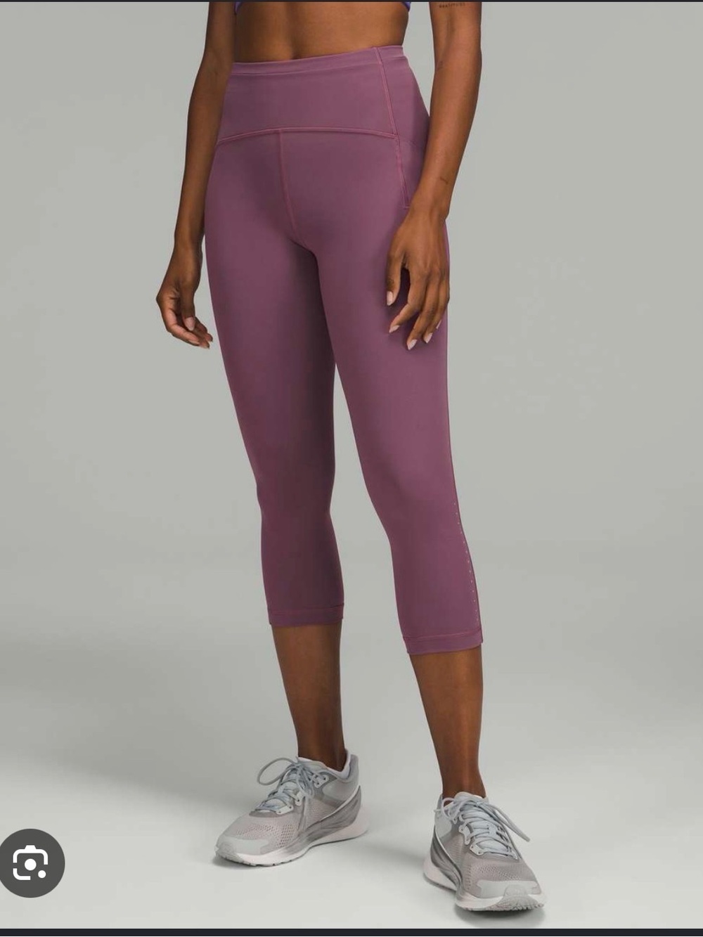 NWOT Lululemon Swift Speed High Rise Crop Leggings 21” - vintage plum